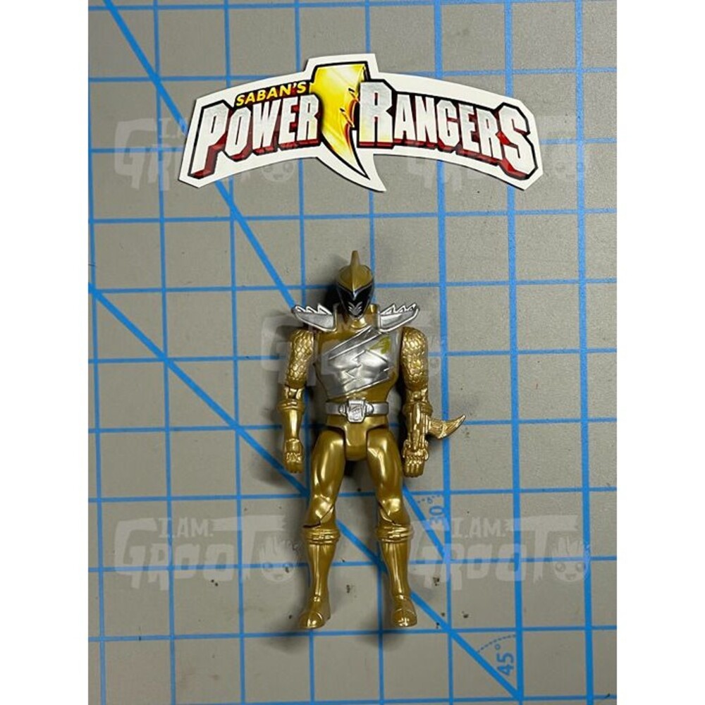 Power Rangers Super Dino Charge Gold Ranger Action Figure 5" Inch